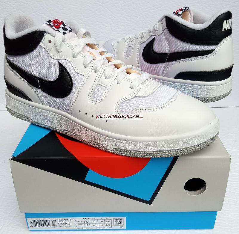 Nike Air Attack QS SP (White/Black-Red) FB8938 101 Size US 10M