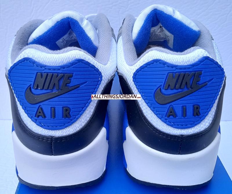 Air Max 90 (White/Particle Grey-Blue-Black) CD0881 102 Size US 10M
