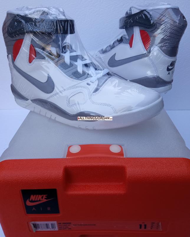 Nike Air Pressure  (White/Cement Grey) 831279 100  Size US 11