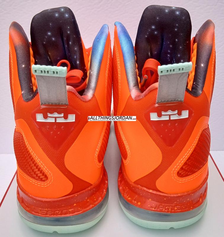 Nike Air Max Lebron IX ASG "Big Bang" (Lebron James 9th shoe) (Total Orange/Ref Silver-Team Orange) DH8006-800   Size US 9.5M