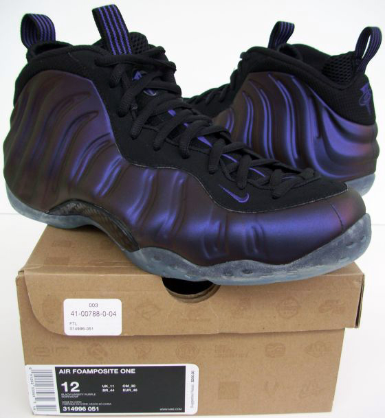 Nike Air Foamposite One (Black/Varsity Purple) EGGPLANTS 314996 051