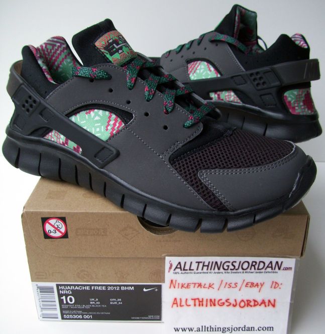 nike free run huarache black history month