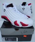 Retro 14 wht Red Sz 12
