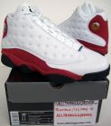Retro 13 white red