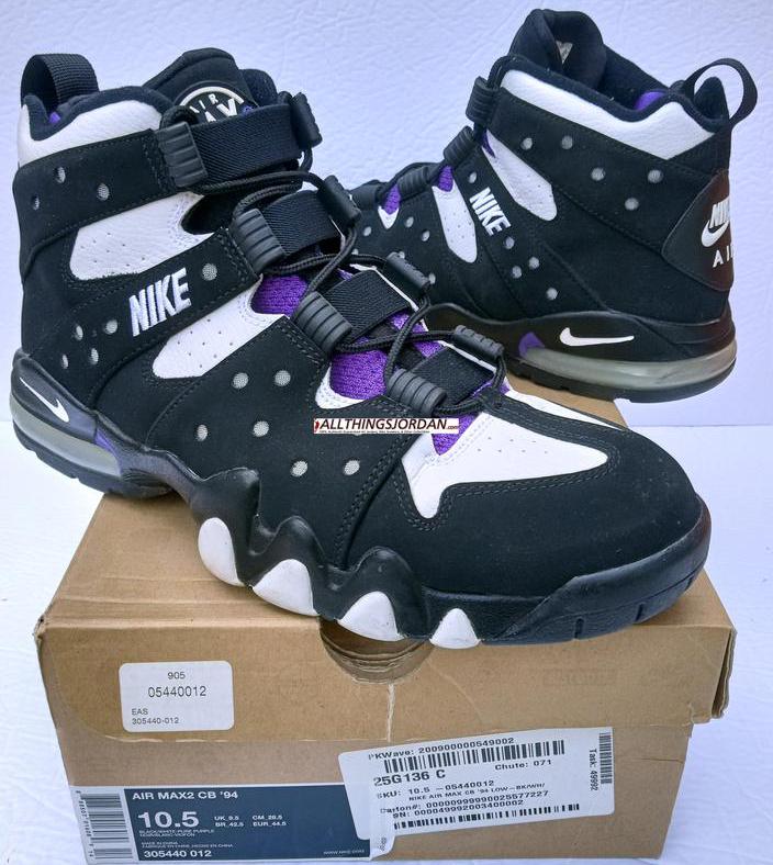 Nike Air Max2 CB '94 (Black/White-Pure Purple) 305440 012 Size US 10.5M