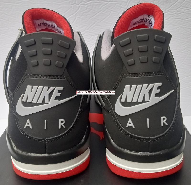 Air Jordan 4 Retro OG (Black Cement's) (Black/Fire Red-Cement Grey) 308497 060 Size US 10.5M ​
