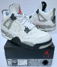Air Jordan retro 4 white cement