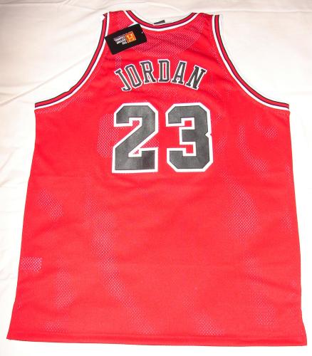 Michael Jordan Authentic Chicago Bulls Cursive Away Jersey page